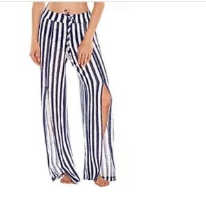 Isabella Rose Ship Ahoy Swim Pants in Navy & White